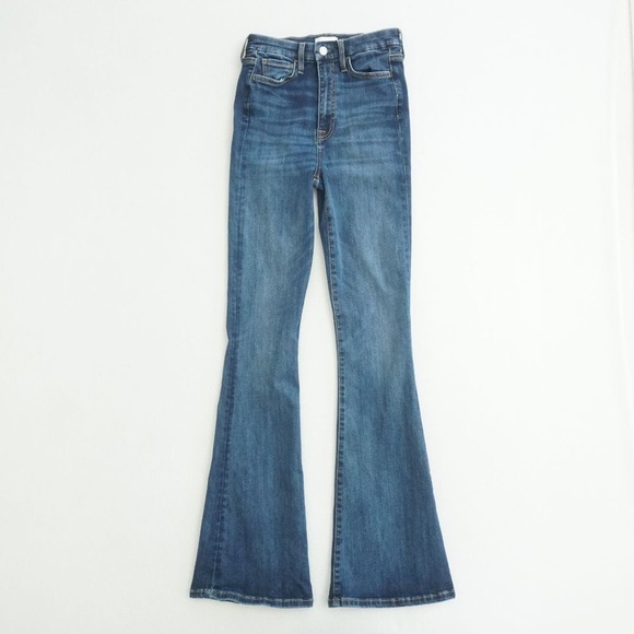 7 For All Mankind Denim - 7 For All Mankind Women Ultra High Rise Skinny Boot Sophie Blue Jeans 27 Stretch
